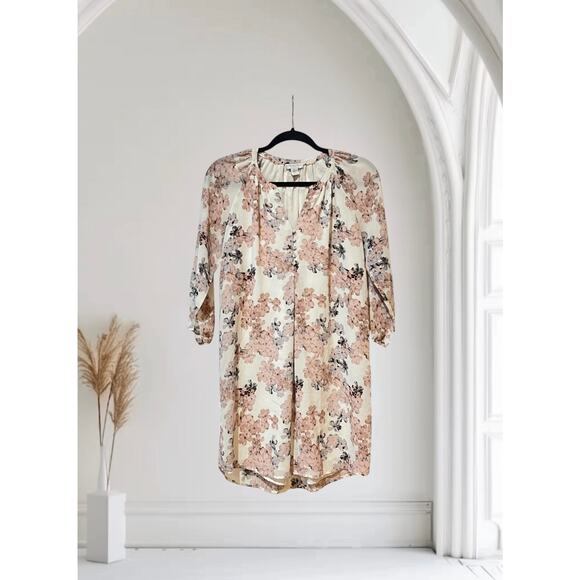 KATHERINE BARCLAY Pink Floral Overlay Dress Size 2 :) - Picture 1 of 7